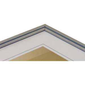 Деревянная рамка Henzo Artos silver 40x50 см с изогнутым молдингом и прозрачным стеклом