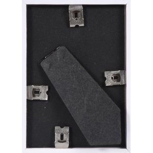 Henzo Kunststoff-Rahmen 10x15 cm METALLICA silber mit Passepartout und Klarglas