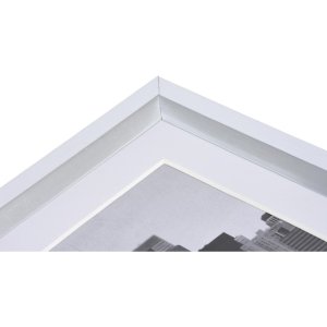 Henzo Kunststoff-Rahmen METALLICA 15x20 cm silber mit Passepartout 10x15 cm