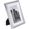 Henzo Kunststoff-Rahmen METALLICA 15x20 cm silber mit Passepartout 10x15 cm