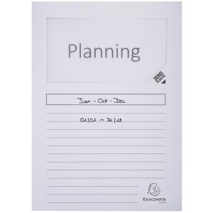 Exacompta Fenstermappen Forever A4 Recyclingkarton 120g Packung mit 10 sortiert