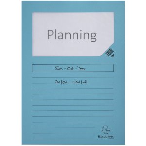 Exacompta Fenstermappen Forever A4 Recyclingkarton 120g Packung mit 10 sortiert