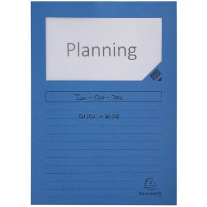 Exacompta Fenstermappen Forever A4 Recyclingkarton 120g Packung mit 10 sortiert