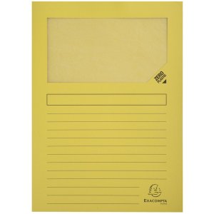 Exacompta Fenstermappen Forever A4 Recyclingkarton 120g Packung mit 10 sortiert