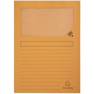 Exacompta Fenstermappen Forever A4 Recyclingkarton 120g Packung mit 10 sortiert