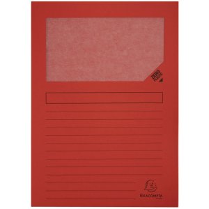 Exacompta Fenstermappen Forever A4 Recyclingkarton 120g Packung mit 10 sortiert