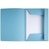 Packung mit 50 Aktenmappen mit 3 Klappen und Beschriftungsfeld aus Manila Karton 250g Jura, für Format DIN A4 Hellblau
