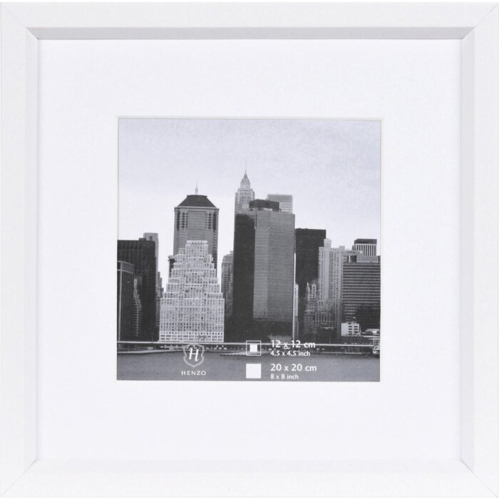 Пластиковая рамка 20x20 см METALLICA - белый