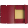 Exacompta Sammelmappe Gummizug 3 Klappen Manila Karton 400g DIN A4 Kirsche