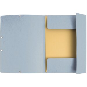 Exacompta 55531E Sammelmappe Gummizug 3 Klappen DIN A4 Hellgrau