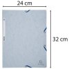Exacompta 55531E Sammelmappe Gummizug 3 Klappen DIN A4 Hellgrau