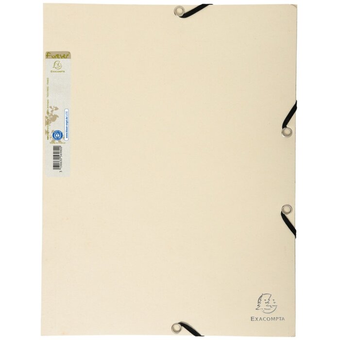 Exacompta Sammelmappe 3 Klappen Forever A4 sand Recyclingkarton 400 g