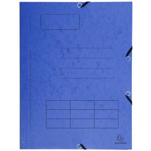 Exacompta Sammelmappe mit Gummizug 3 Klappen DIN A4...