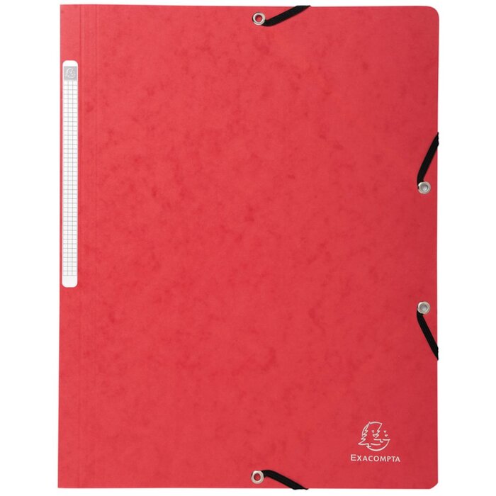 Exacompta Eckspannmappe Nature Future rot DIN A4 5515E Manila-Karton 400g