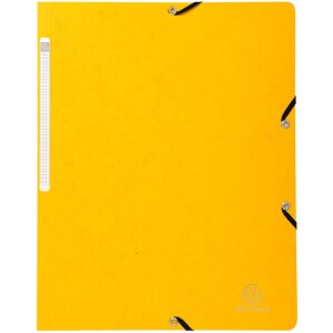 Exacompta 5519E Eckspannmappe gelb A4 Manila-Karton 400g...