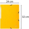 Exacompta 5519E Eckspannmappe gelb A4 Manila-Karton 400g 250 Blatt