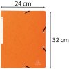Exacompta Eckspannmappe Manila-Karton 400g Nature Future DIN A4 Orange