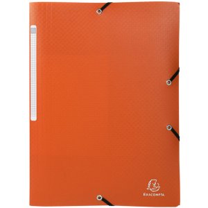 Exacompta 55800E Sammelmappe 3 Klappen Gummizug PP 400µ A4 sortiert blickdicht