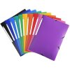 Exacompta 55800E Sammelmappe 3 Klappen Gummizug PP 400µ A4 sortiert blickdicht