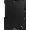 Exacompta 55800E Sammelmappe 3 Klappen Gummizug PP 400µ A4 sortiert blickdicht