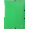 Exacompta 55800E Sammelmappe 3 Klappen Gummizug PP 400µ A4 sortiert blickdicht