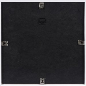 Henzo METALLICA Kunststoffrahmen 30x30 cm Weiß mit Passepartout 18x18 cm