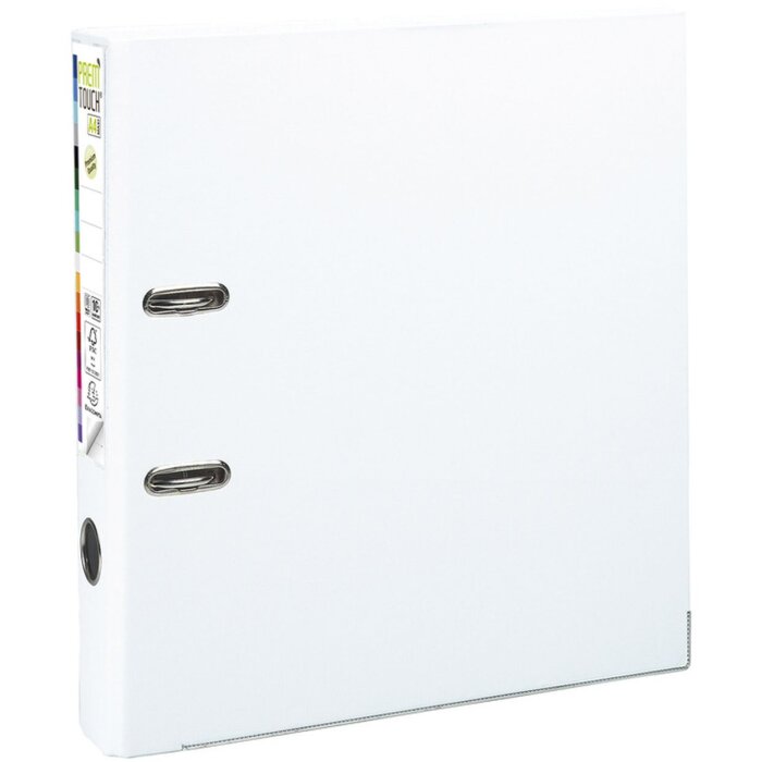 Ordner PREMTOUCH aus PP mit 2 Ringen, Rücken 50mm, DIN A4 Überbreite Weiß