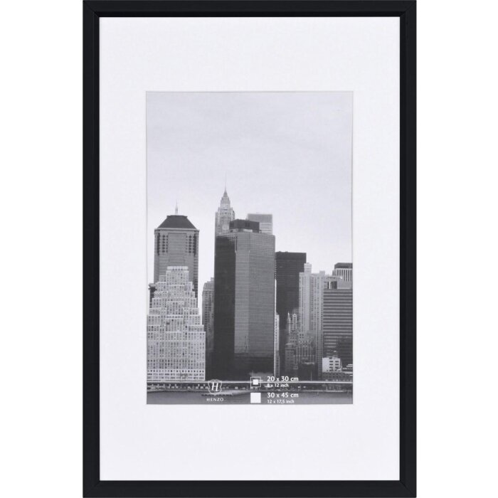 Рамка Henzo пластиковая METALLICA 30x45 см черная с пассатижами 20x30 см