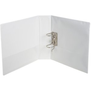 Ordner aus festem PP 2,3mm mit 2 Ringen und 80mm Rücken, 2 Innen- und Außenhüllen, Krea Cover, für Format DIN A4 Weiß