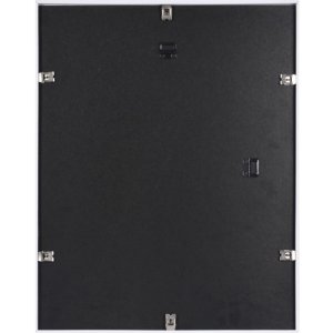 METALLICA Kunststoffrahmen 40x50 cm Weiß Pultprofil mit Passepartout 30x40 cm