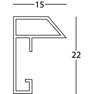 Рамка Henzo пластиковая METALLICA 40x50 см темно-серая с пассатижами 30x40 см
