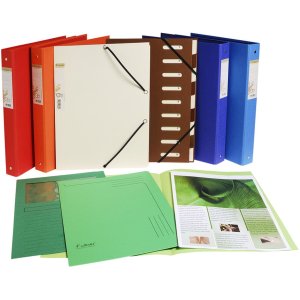 Ringbuch aus Recycling Karton 1,8mm mit 2 Ringen 30mm, Rücken 40mm, Forever, für Format DIN A4 Hellblau