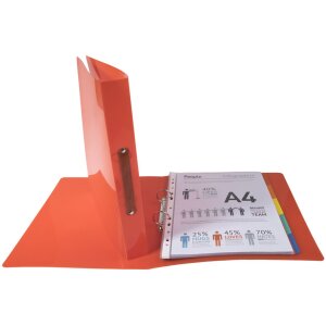 Ringbuch A4 Kristall 2 Ringe 30mm sortiert