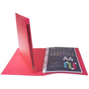 Exacompta 51169E Ringbuch PP 500µ 4 Ringe 15mm DIN A4 Farben sortiert