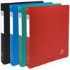 Exacompta 51390E Ringbuch 4 Ringe 30mm Rücken 40mm DIN A4 Überbreite farbig