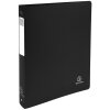 Ringbuch aus festem PP 1000µ mit 4 Ringen 30mm, Rücken 40mm, blickdicht, DIN A4 Überbreite Schwarz