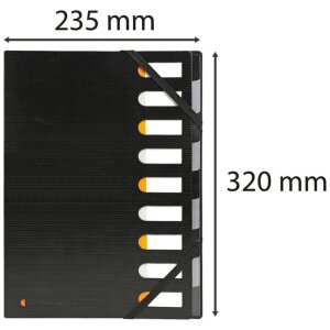 Ordnungsmappe HARMONIKA Exactive 9 Fächer schwarz