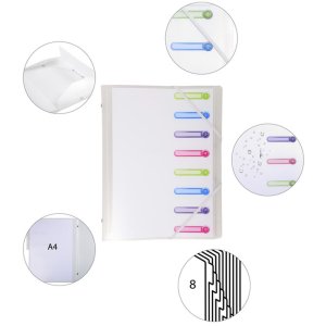 Chromaline Eckspannmappe mit Gummizug A4 8 Fächer