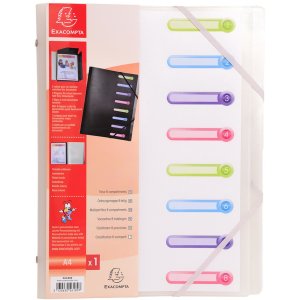 Chromaline Eckspannmappe mit Gummizug A4 8 Fächer