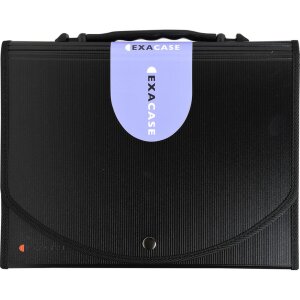 Exacompta Fächermappe Exacase Druckknopf DIN A4 Schwarz