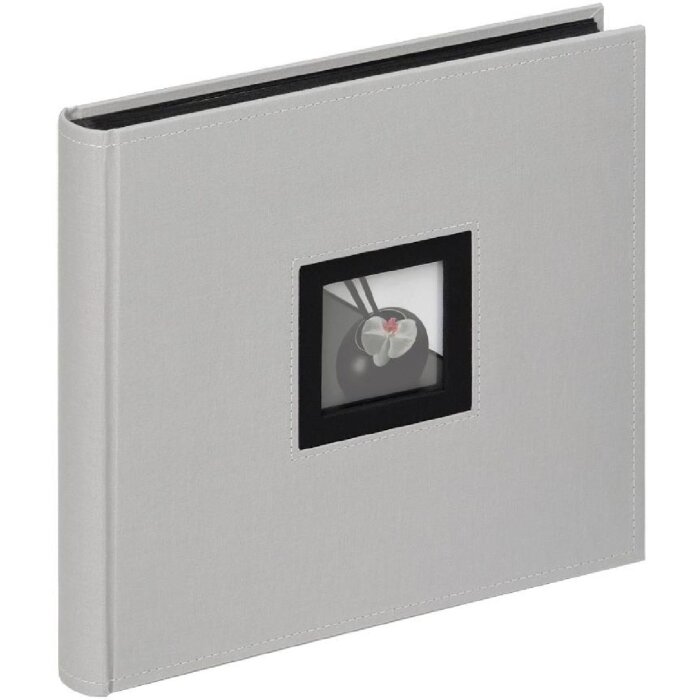 Фотоальбом Walther BLACK WHITE grey 26x25 см 50 черных страниц