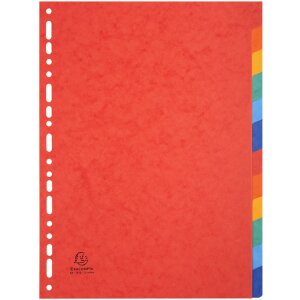 Exacompta Register A4 12-teilig farbig Manila Nature...