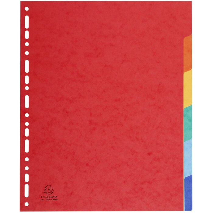 Exacompta Register Nature Future DIN A4 6 Taben Überbreite Manila-Karton