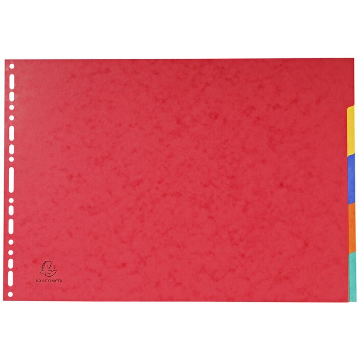 Exacompta 2905E Register Manila Karton 400g 5 Positionen DIN A3