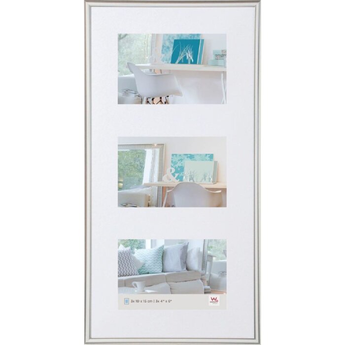 Walther Gallery Frame New Lifestyle silver 3 фото 10x15 см