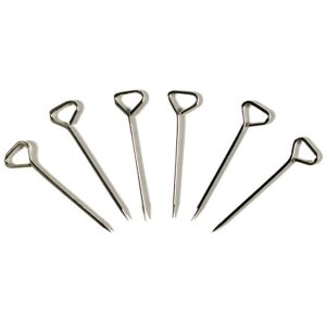 Exacompta Triangel-Nadeln 100 Stück Silber Metall...