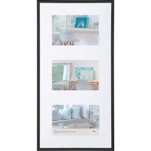 Walther New Lifestyle Gallery Рамка черная 3 фото 13x18 см