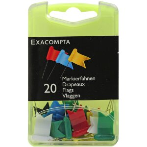 Exacompta Markierfahnen Blisterbox 20 Stück bunt...