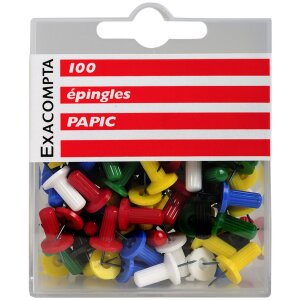 Exacompta 14996E Pinnwandnadeln Blisterbox 10 Stück...