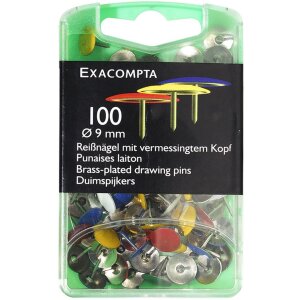 Exacompta 14751E Reißnägeln Blisterbox 10...